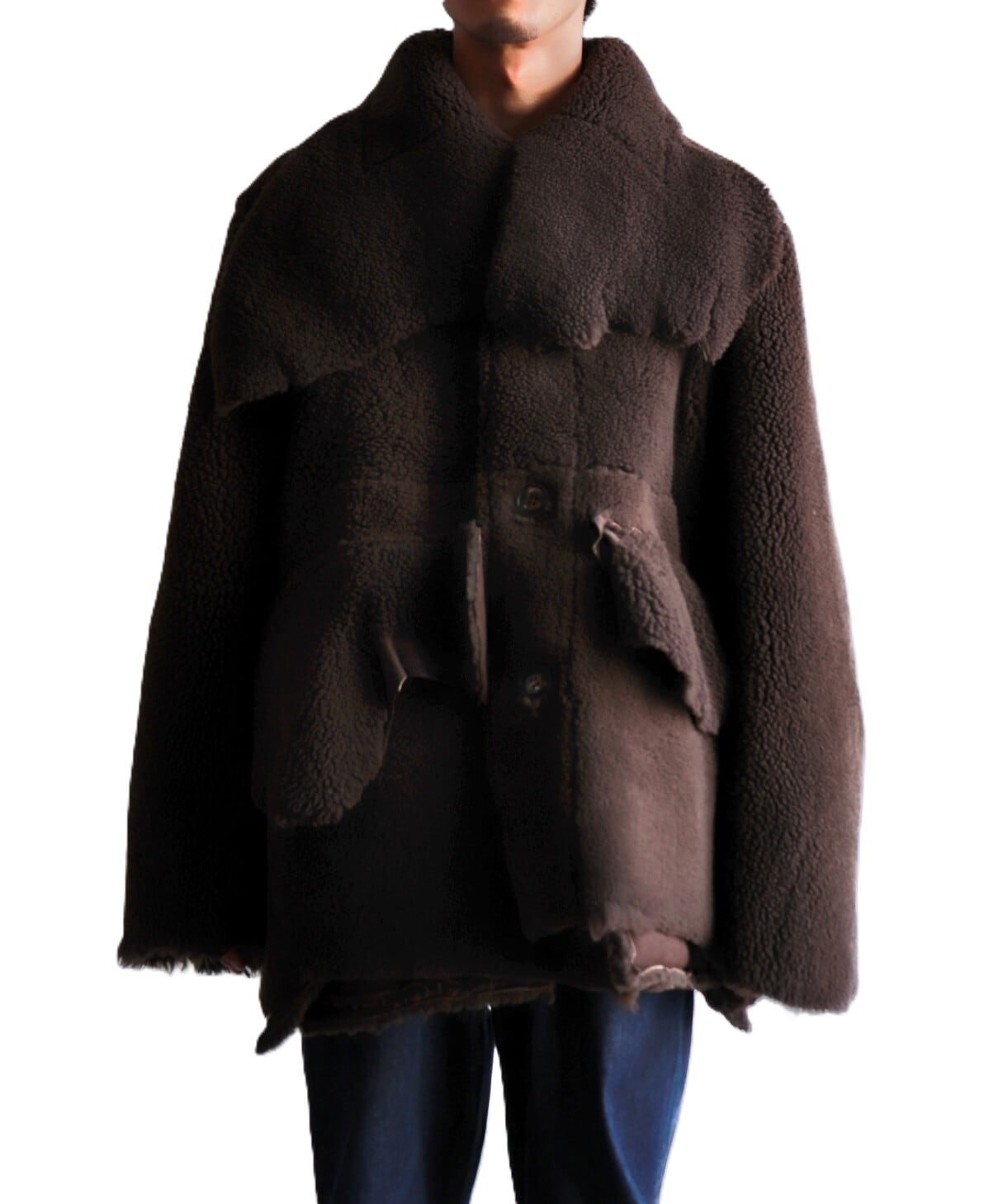 Midorikawa / MID25AW-JK03 REVERSIBLE MOUTON COAT (BROWN