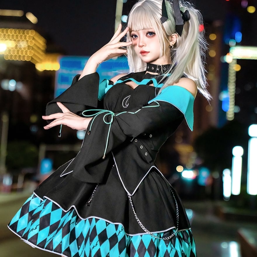 地雷系 サイバーパンクセットアップ 双子コーデ×ライブ向け｜WithU