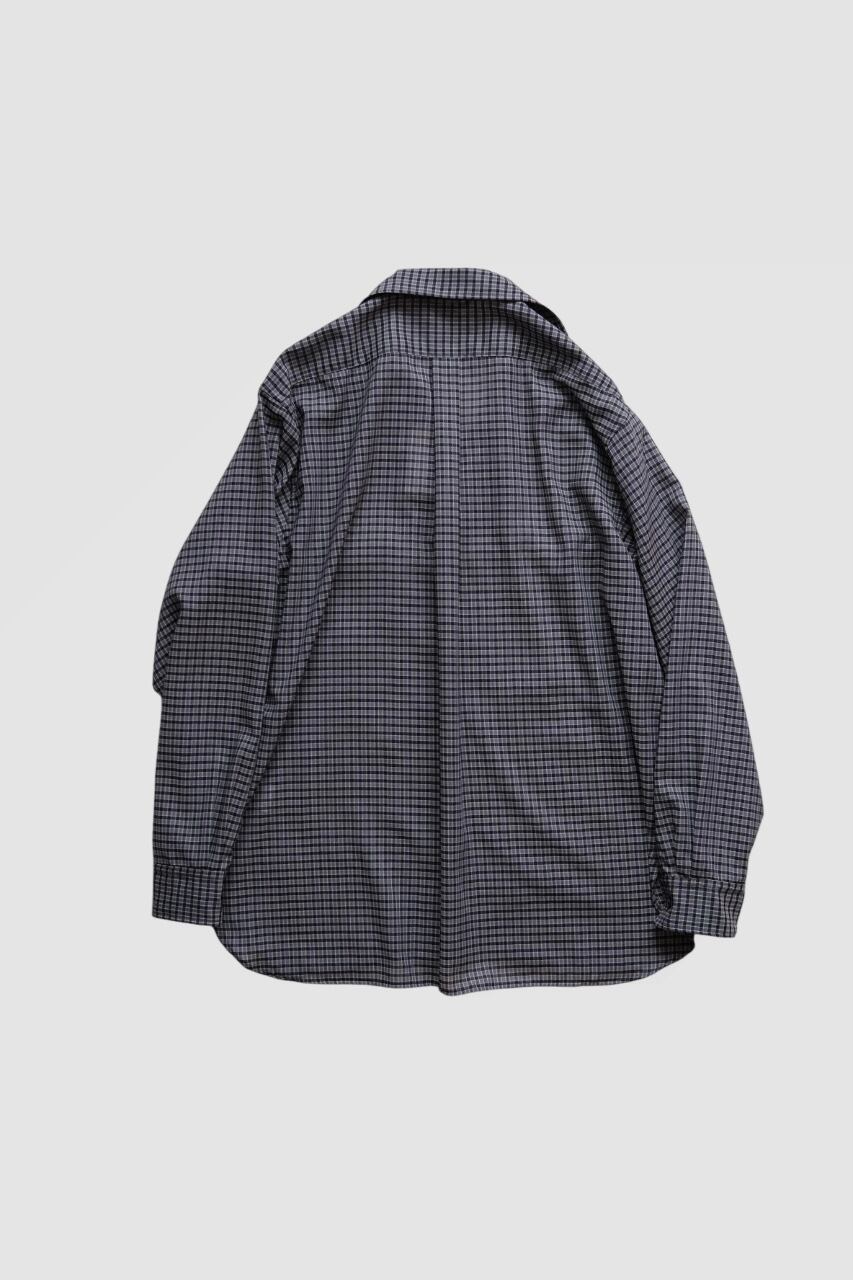 ULTERIOR “ SUPER LIGHT WOOL CHECK SKIPPER SHIRT” | Lapel online store
