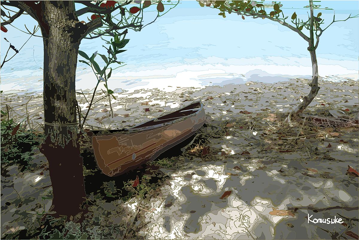 ◎01-017_Itoman-nishizaki-coast(komusuke graphic)