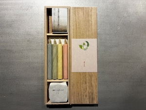 和蝋燭「草木色4 桐箱」