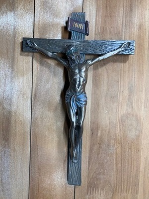キリスト　十字架像　壁掛けレリーフ　YTC8393
