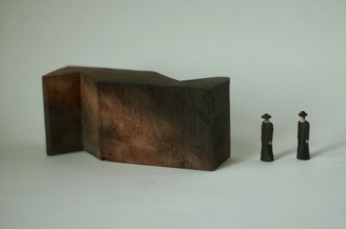 (020)wood figure-mini & construction 箱入 02