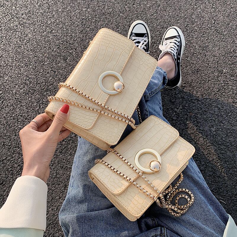 今年の人気バッグ女性2020新しい波ネット赤いチェーンバッグショルダーメッセンジャーバッグバージョンの野生の小さな正方形のバッグ Tiancai_Wing_Bag3932200