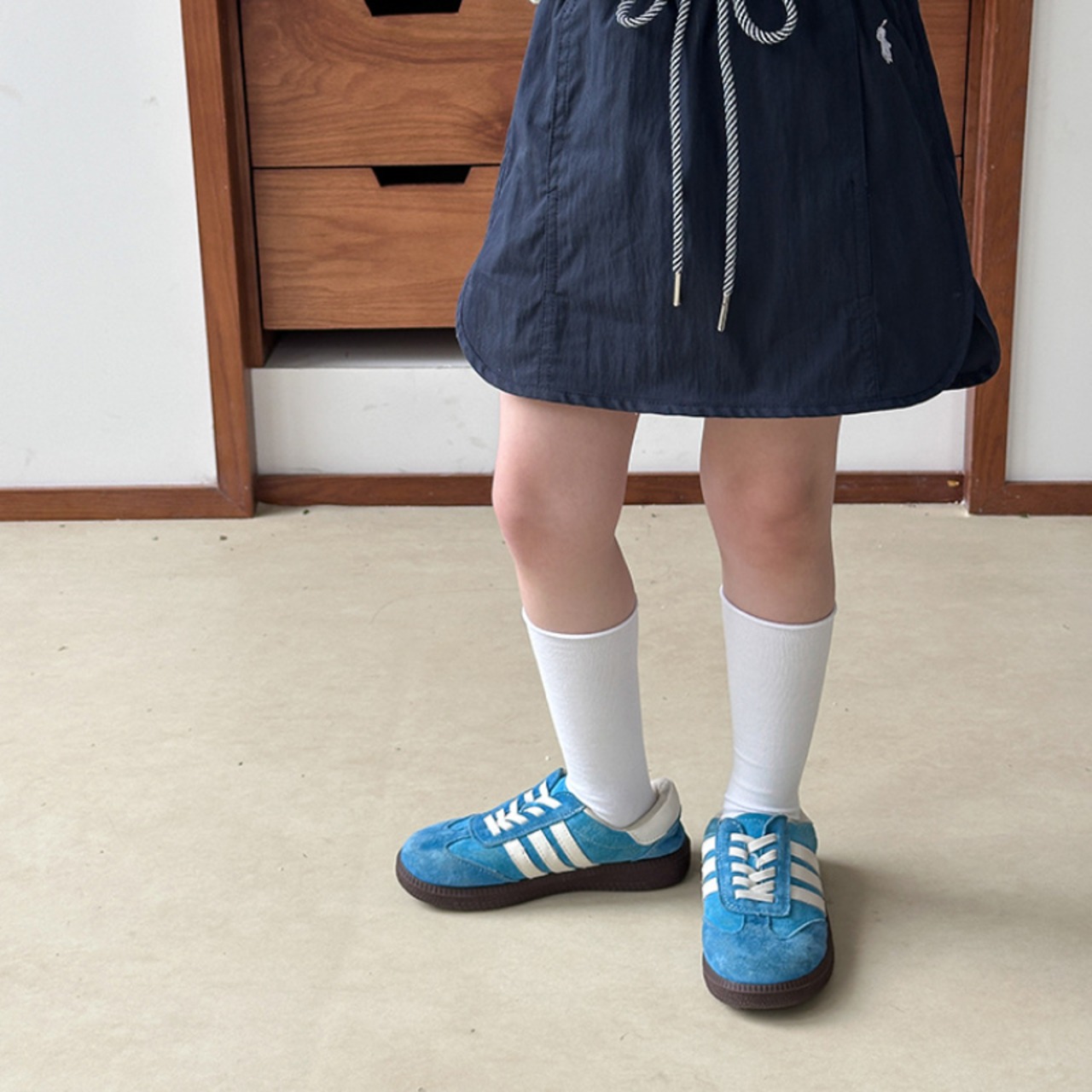 夏カーゴドローストリングスカート