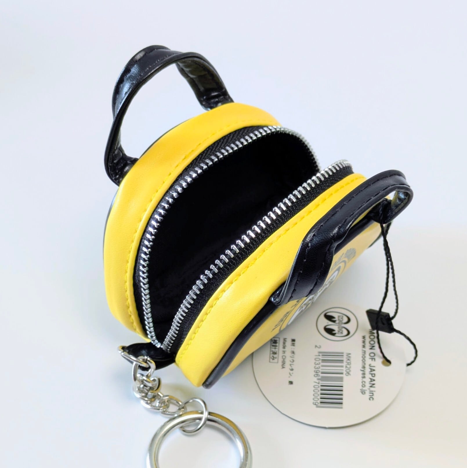 【 MOON / MOONEYES / ムーン アイズ 】 MOON Mini Bag Pouch Key Ring ムーン ミニ バッグ ポーチ キーリング / ホットロッド〚アメリカン雑貨 アメトイ〛