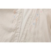 カラフルな小花刺繍入りロングカーディガン Y0103