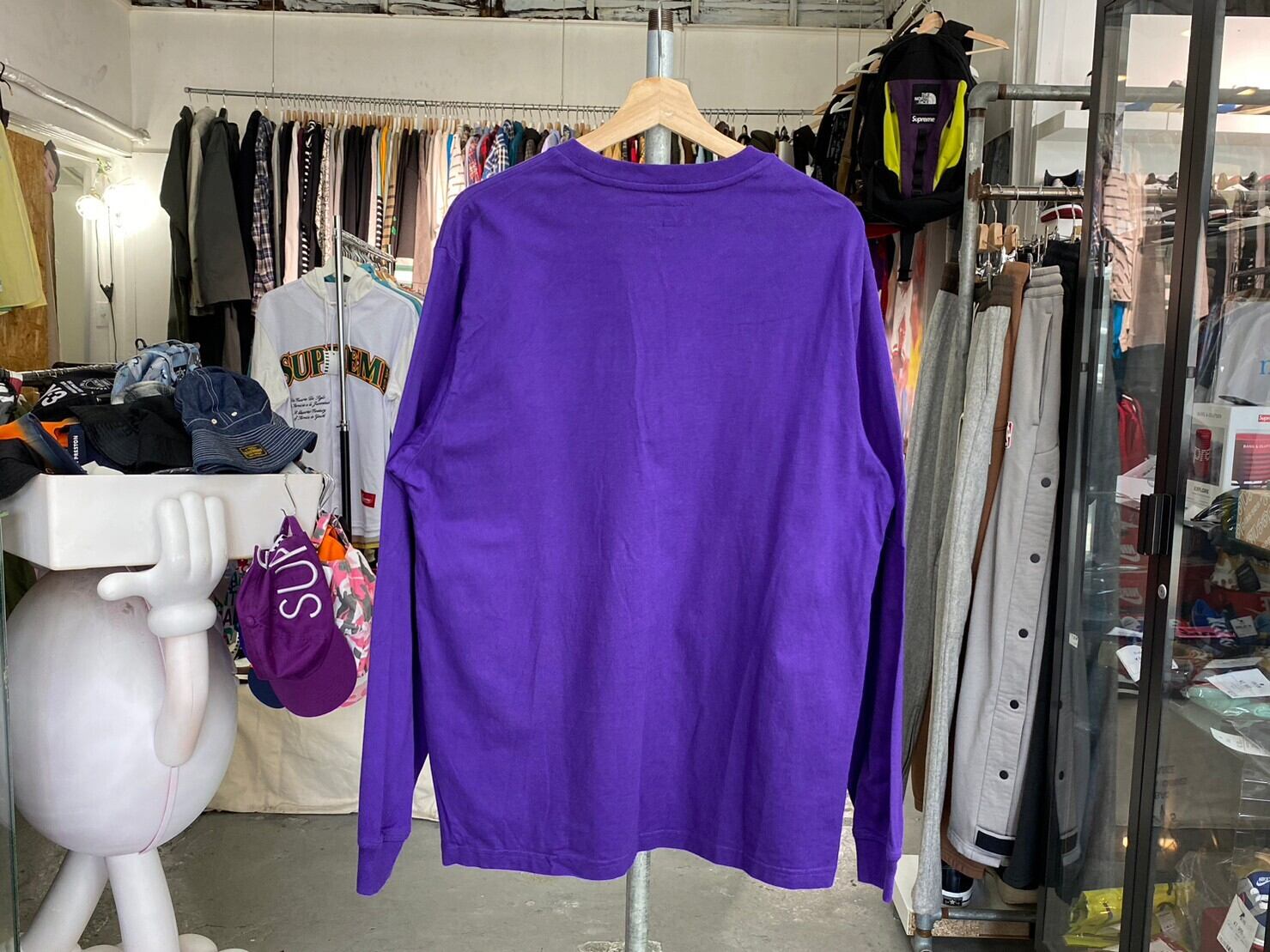 supreme small box tee L/S purple Mサイズ 【公式通販】