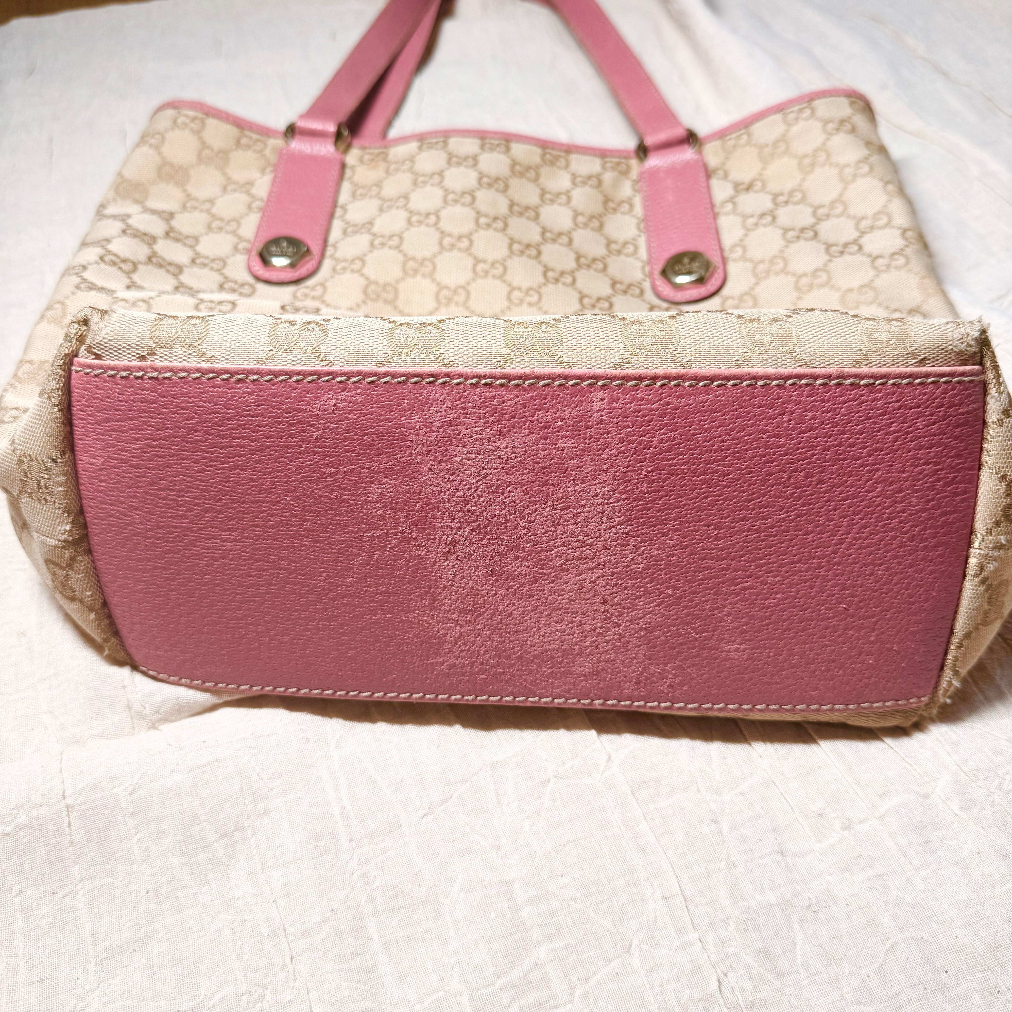 グッチ GUCCI GG柄 ショルダーバッグ トートバッグ ベージュ ピンク グッチ GUCCI GG柄 ショルダーバッグ トートバッグ ベージュ ピンク