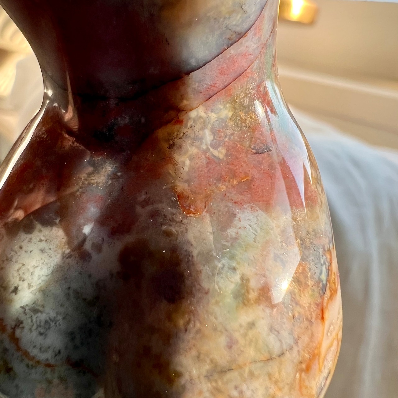 憧れのモデルボディ*オーシャンジャスパー201*天然石カービング*鉱物*天然石インテリア*置き物