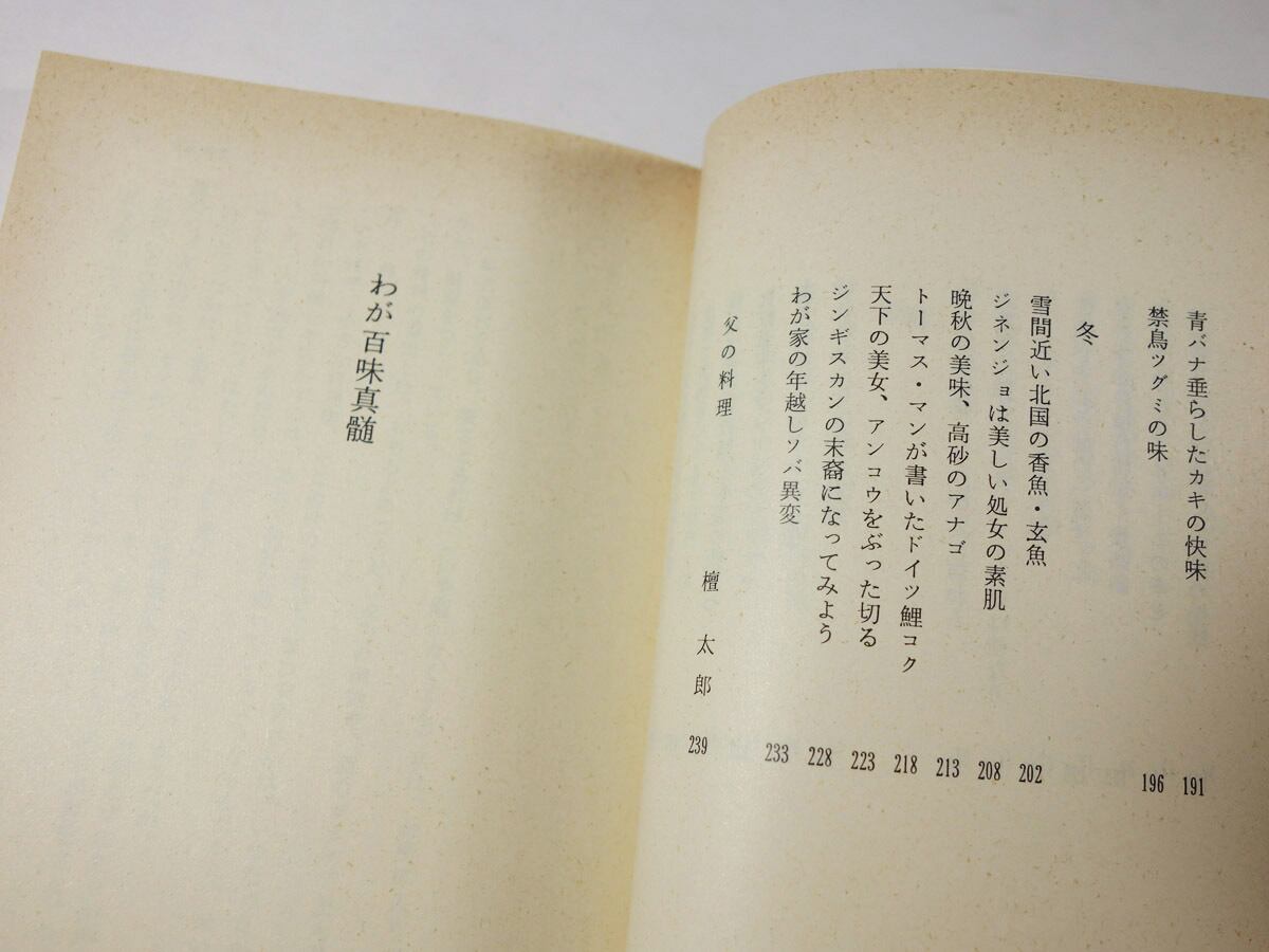わが百味真髄 檀一雄 著 Bookstore ナルダ