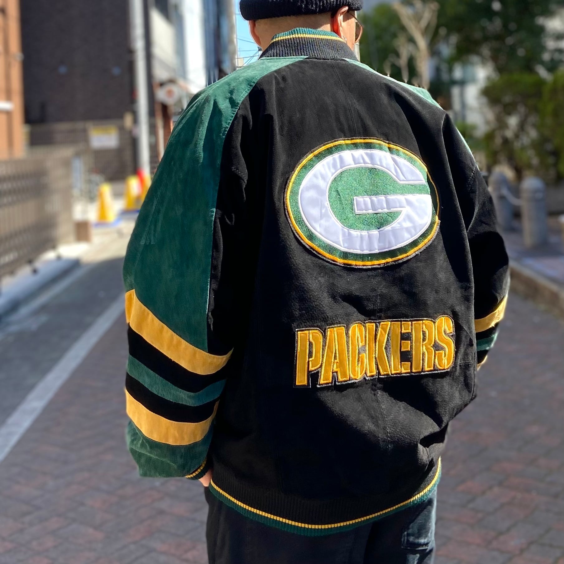 size:L【 グリーンベイ・パッカーズ 】Green Bay Packers レザー