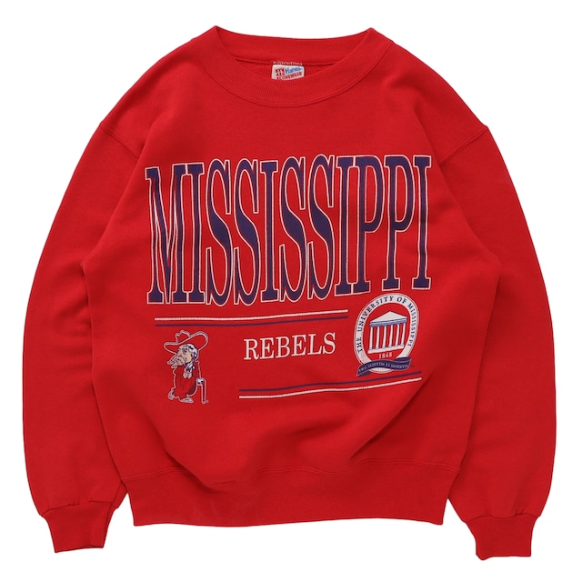 90s MISSISSIPPI REBELS カレッジロゴ カレッジスウェット チームロゴ