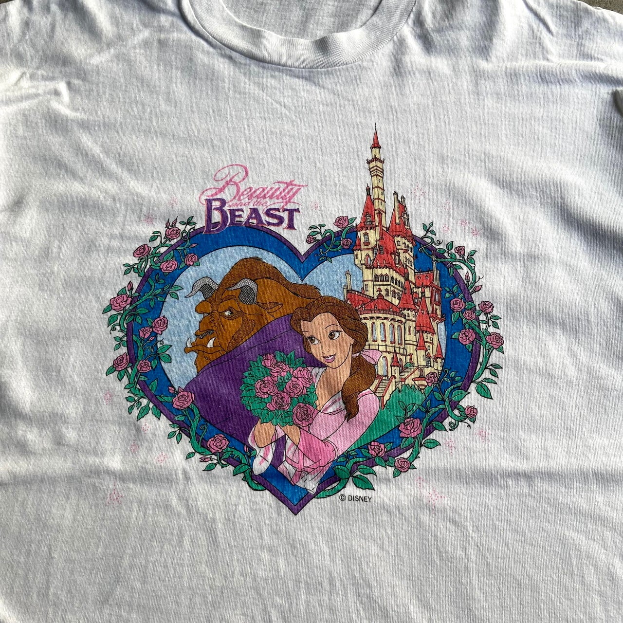 美女と野獣 Beauty and the Beast ディズニー Tシャツ L