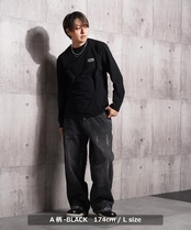 ◆度詰め天竺 ロゴPT ロンTee◆bs-25101