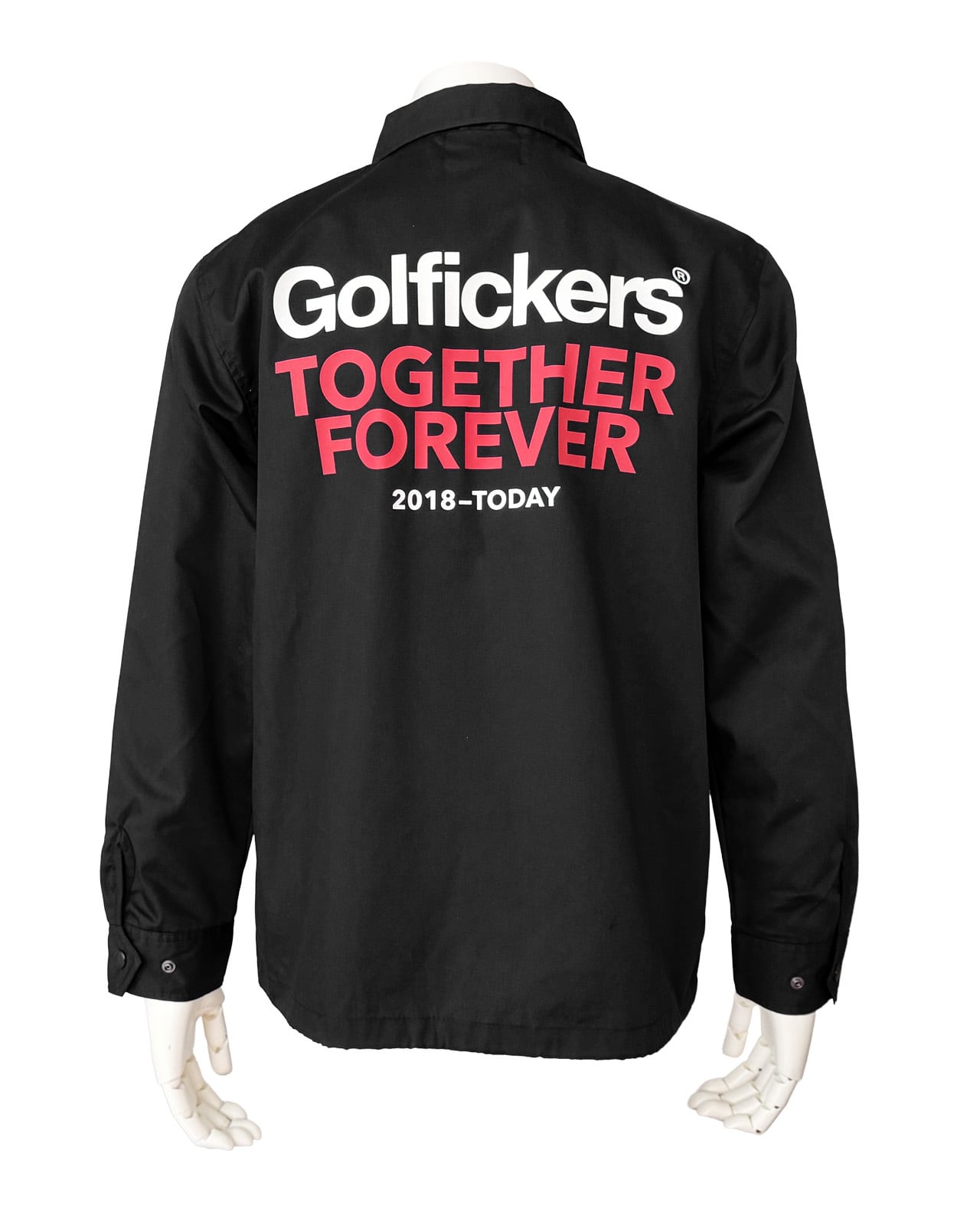 HOLE 643] 8th Anniv. Coach Jacket -Black- | Golfickers