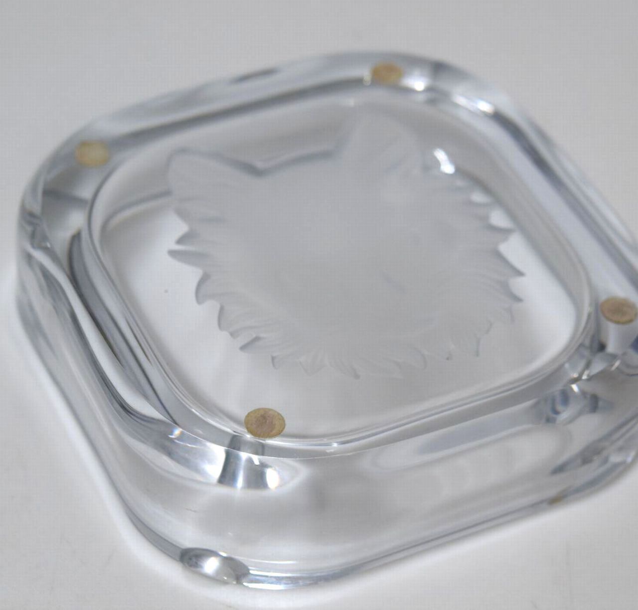 ☆ フランス セーブルクリスタル 猫 アッシュトレイ 灰皿 Cristal De