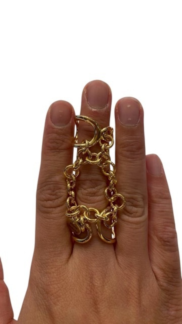 【26SS 先行予約】FUMIE TANAKA フミエタナカ / chain finger ring