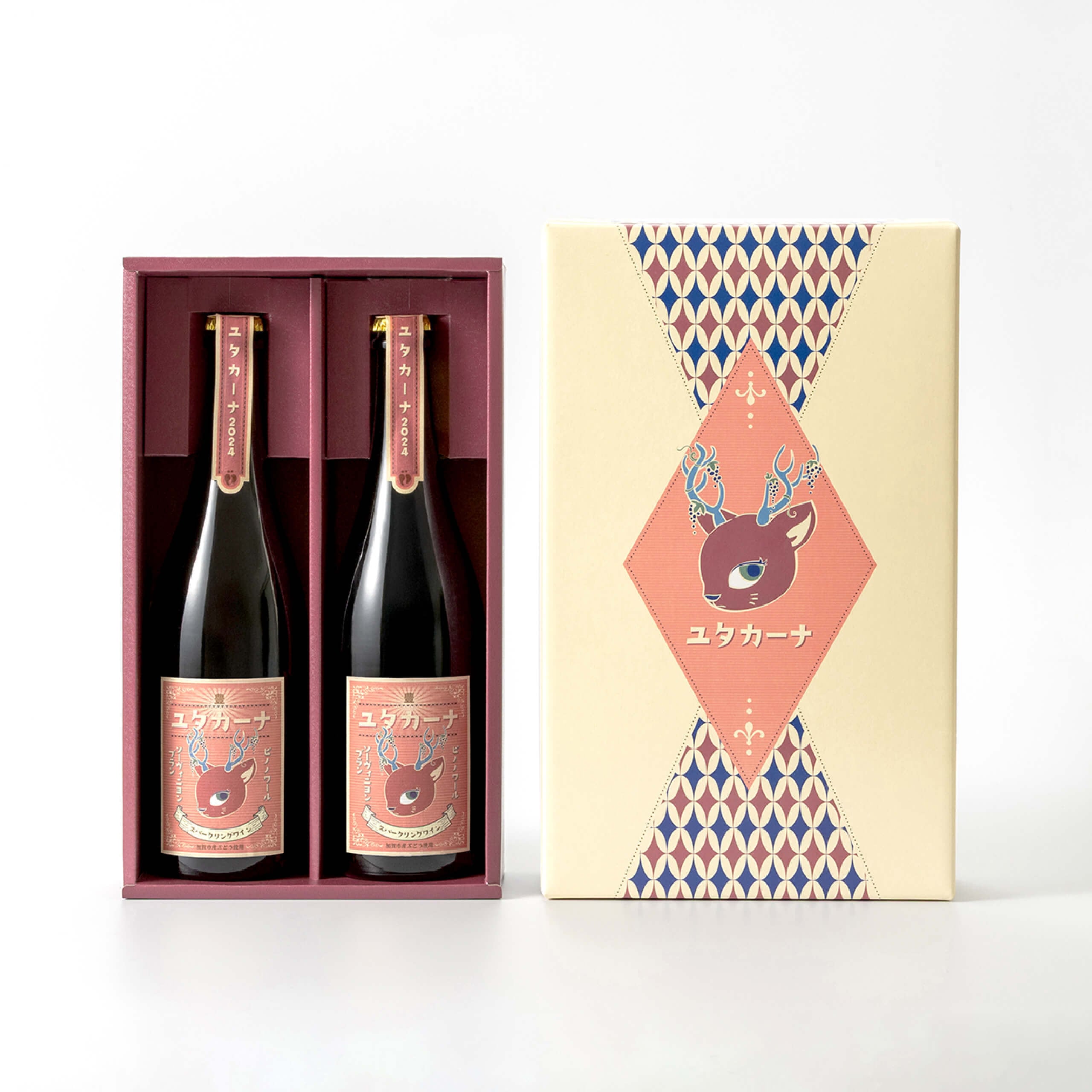 【2本入りギフトセット】ロゼスパークリングワイン「ユタカーナ2025」750ml