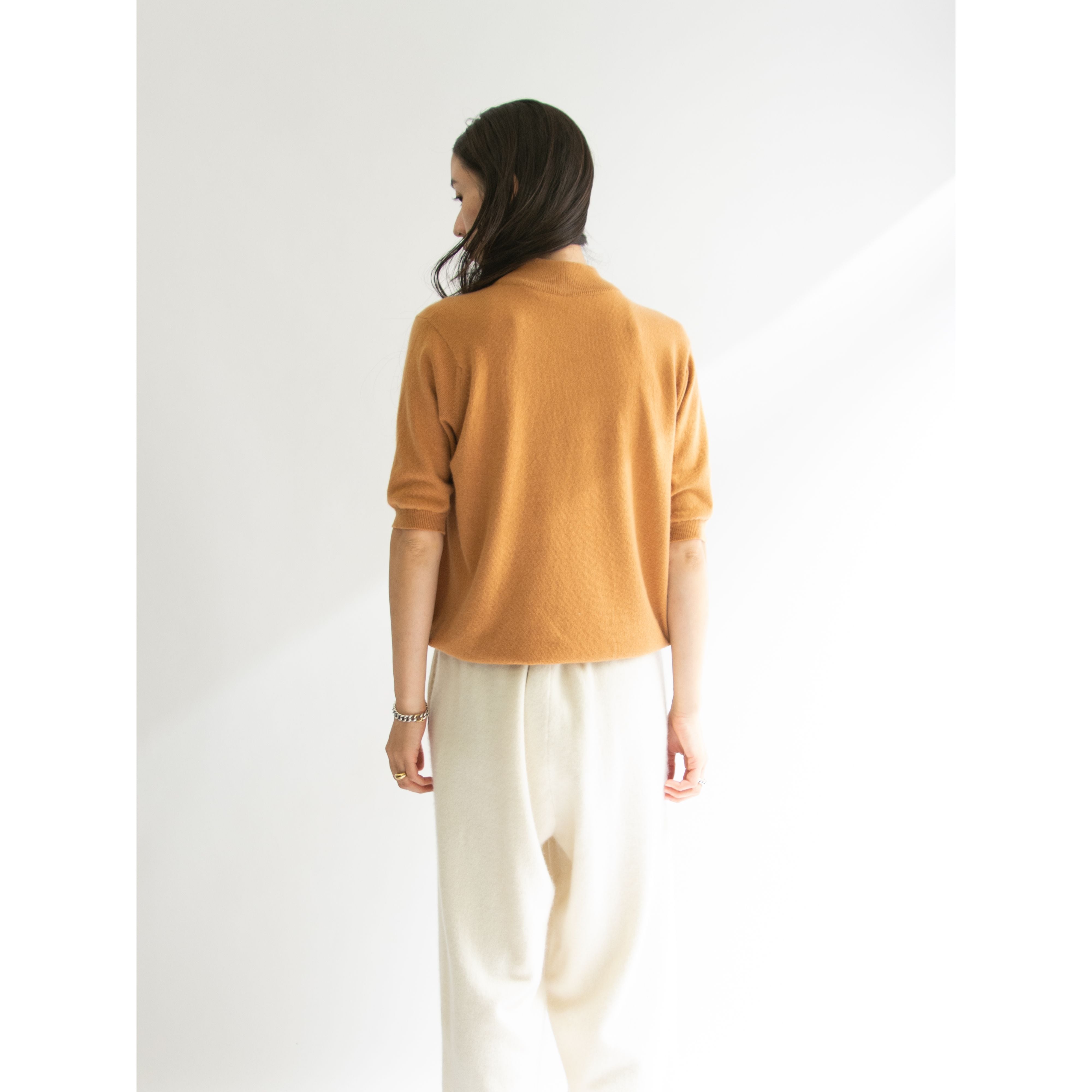 Ballantyne】Made in Scotland 100% Pure Cashmere H/S Sweater