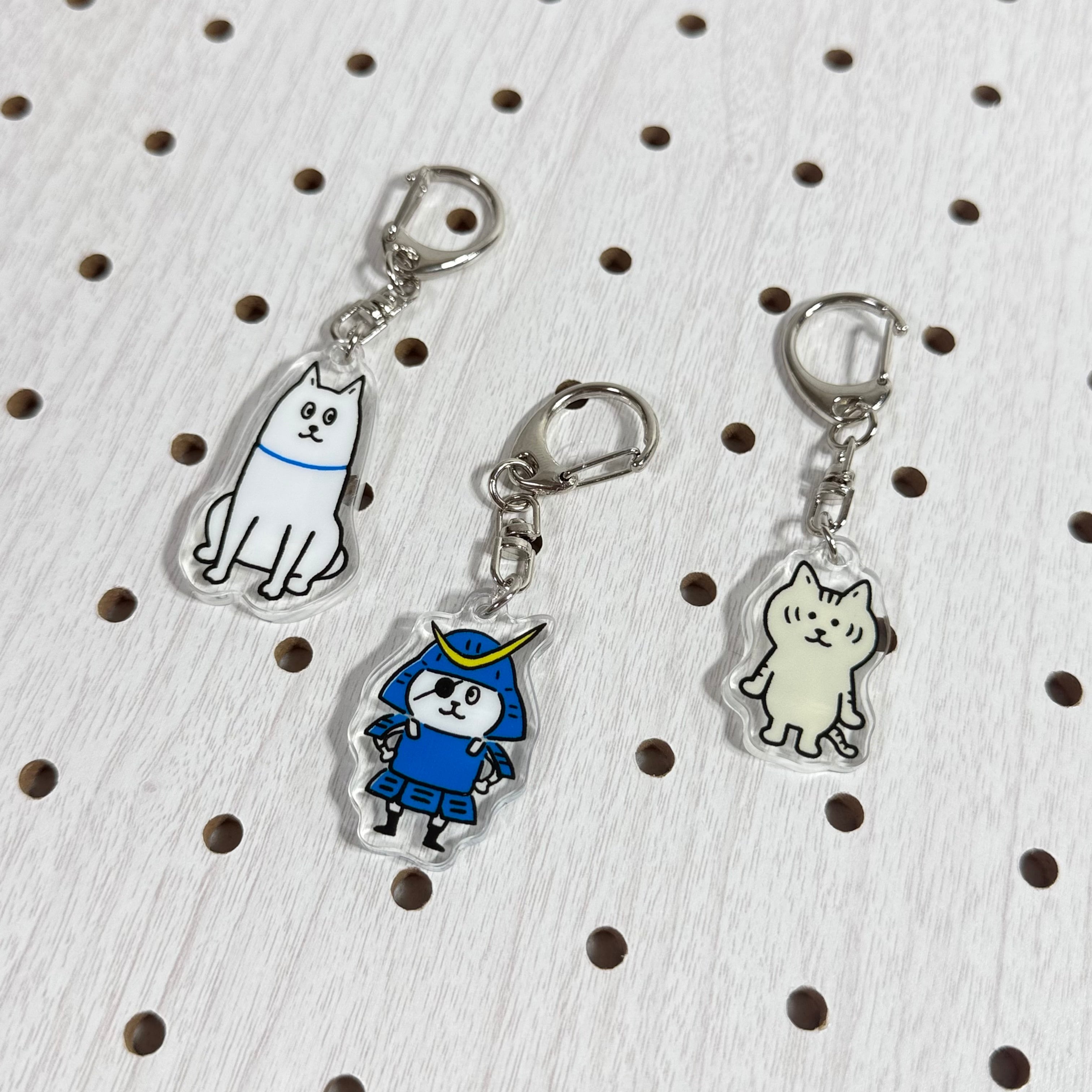 ネコムネandシバ 3Pキーホルダー | TORCH-Online Shop-