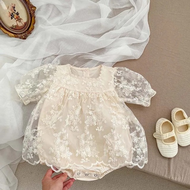 lace  rompers dress