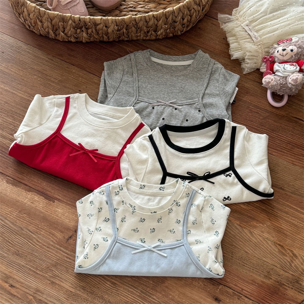 キャミレイヤードトップス