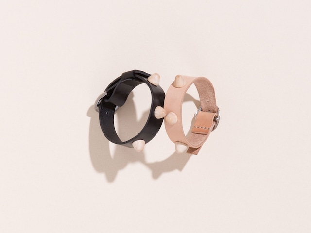 TENDER PUNK - BRACELET: WOOD PUNK STUDS