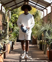 【#Re:room】VINTAGE WASHED PIGMENT SWEAT SHORTS［REP244］