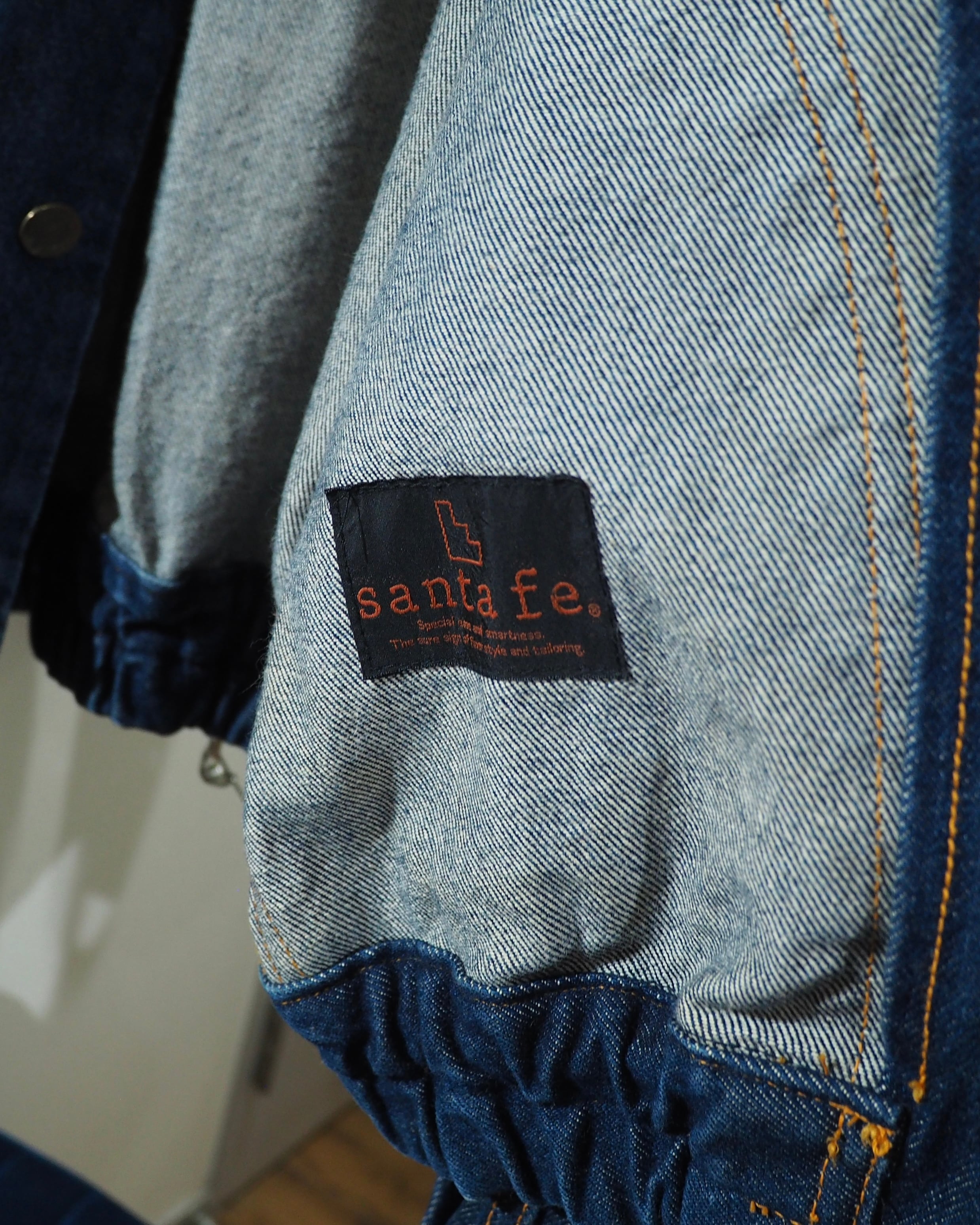 1980 ‐ 90s " Special ‐ Santa fe " Pop Art Embroidery Vintage Denim Jacket