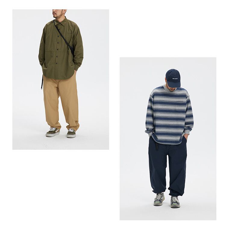 ★RETRO WIDE-LEG CASUAL PANTS　　　A0422