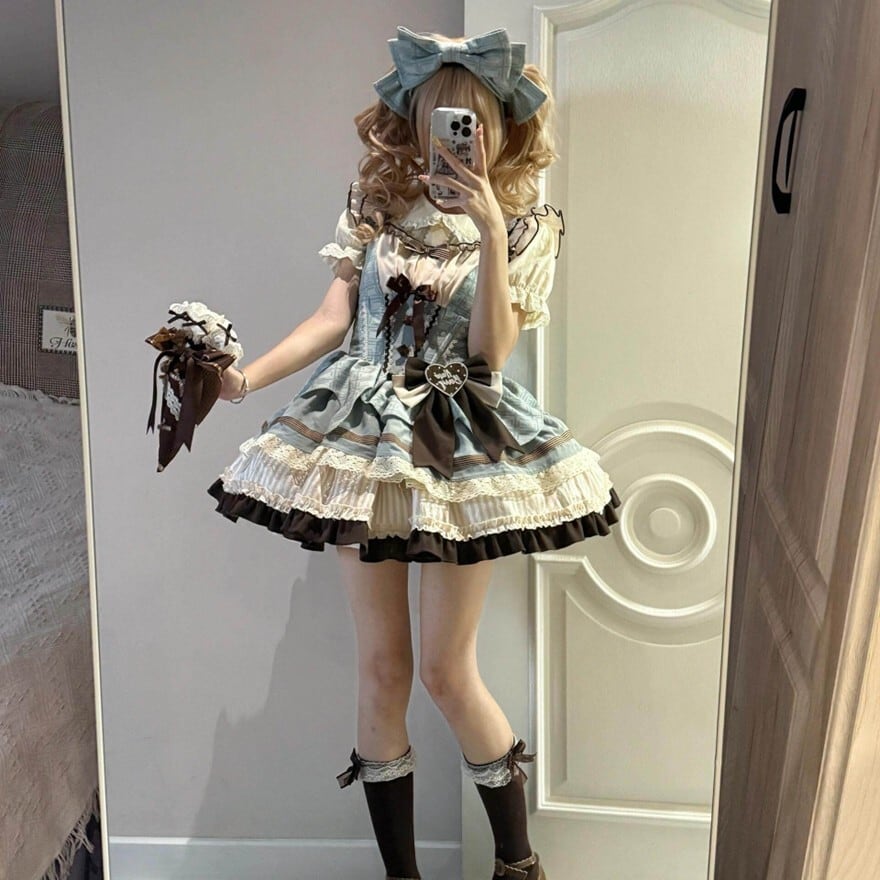 ロリータファッション 甘ロリミントチョコワンピース | ロリィタ