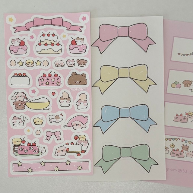 nyung nyung shop 〔sticker-お誕生日の準備- 〕