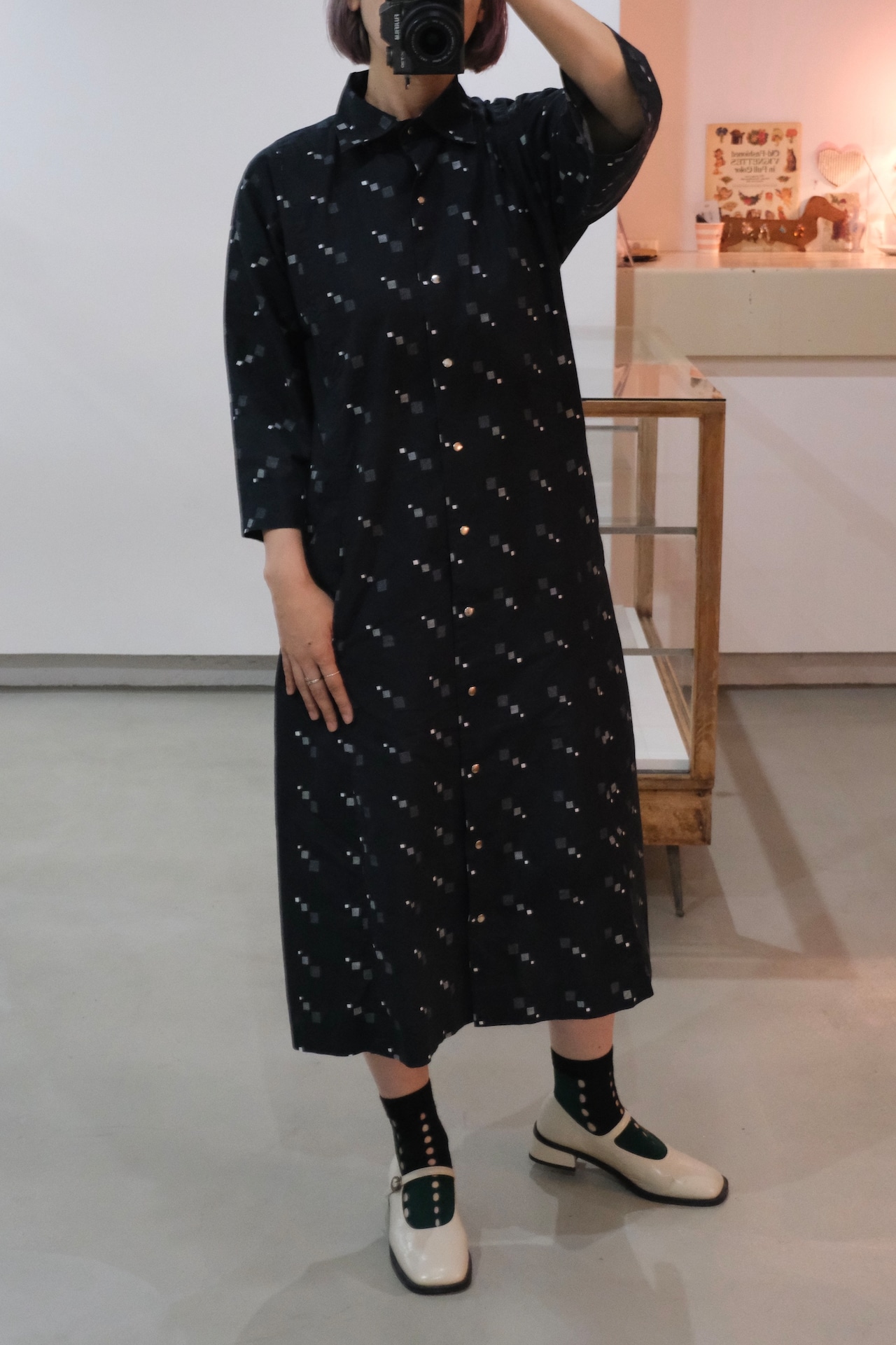 Marimekko cotton long shirt dress