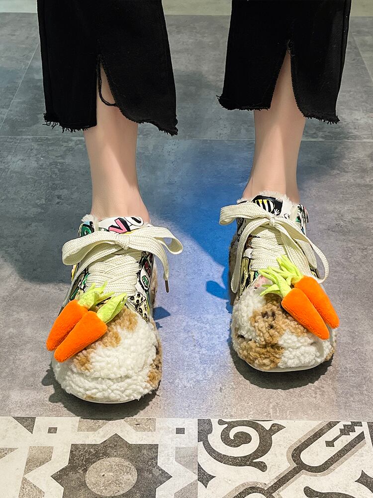 レッドスウェードシングルレディースウィンターベルベットスタイル 靴 シューズ コットン 冬物 部族の婦人靴67918426160