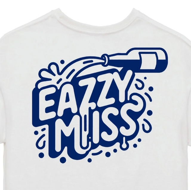 【EAZY MISS】DRIP DROP POCKET T / White