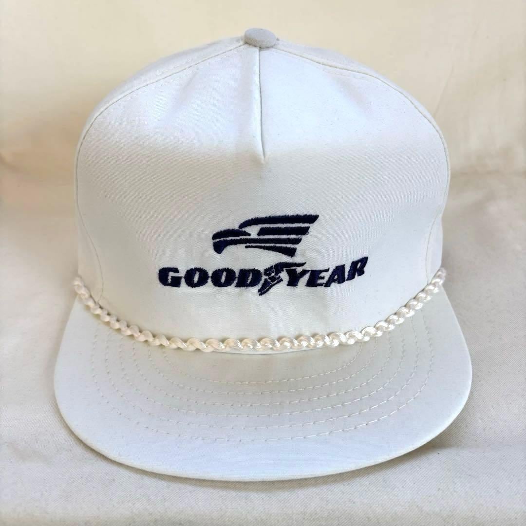 デッドストック GOOD YEAR キャップ SWINGSTER ビンテージ70's○Swingster GOOD YEARスナップバックキャップ紺○21030