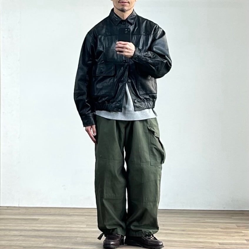 25AW》【YOUSED】 FRENCH ANTIQUE LEATHER JACKET フレンチ
