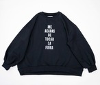 Fake embroidery  pullover    kids XXL(140-150)   /   Black