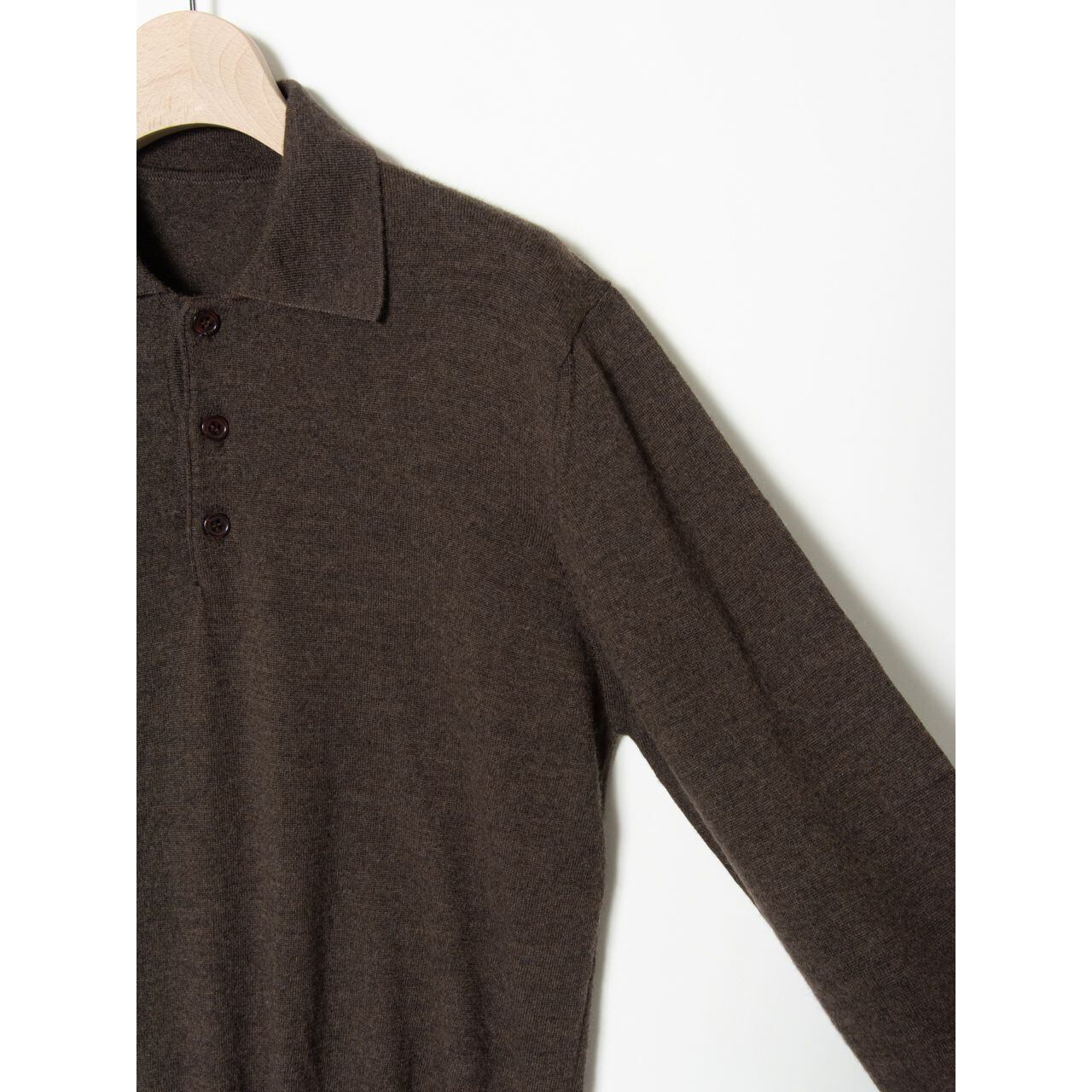 【Made in Italy】100% Merino wool knit polo shirt(イタリア製 メリノウールニットポロシャツ  セーター)10b