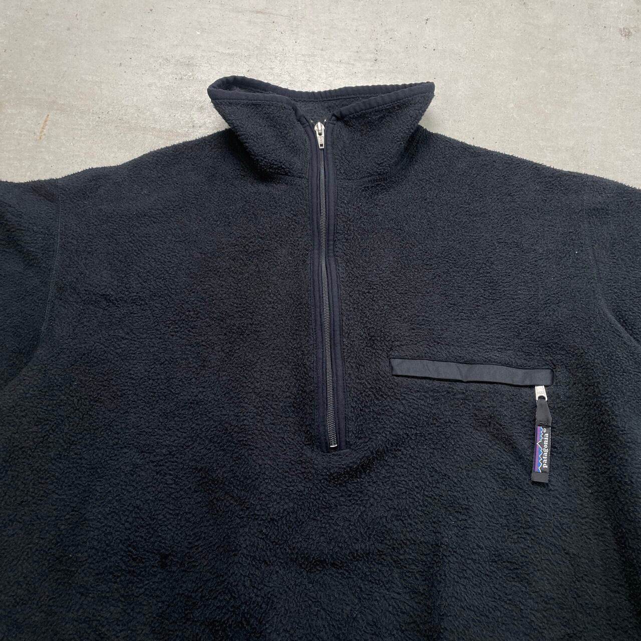 90年代 USA製 patagonia パタゴニア オールブラック フリース 90年代 USA製 patagonia パタゴニア オールブラック フリース