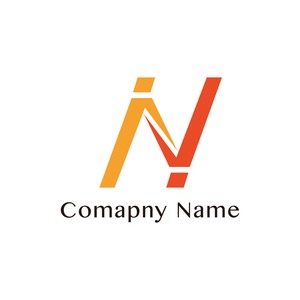 No76 Nと人のロゴ【N、アルファベット、人、繋がり、シンプル、企業、会社、建築、建設、製造、IT、WEB、ネット、テクノロジー】