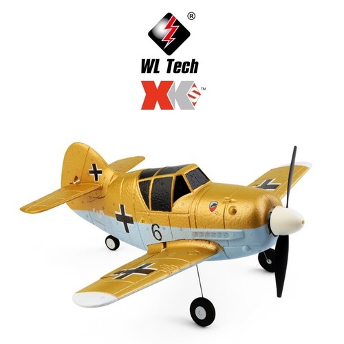 棚卸しSALE特価！◆XK A250 RTF 2.4G 4ch ドイツ戦闘機BF-109 Mode1 & Mode2選択可  重量70ｇ★超初心者＆ベテラン迄楽しめる飛行機