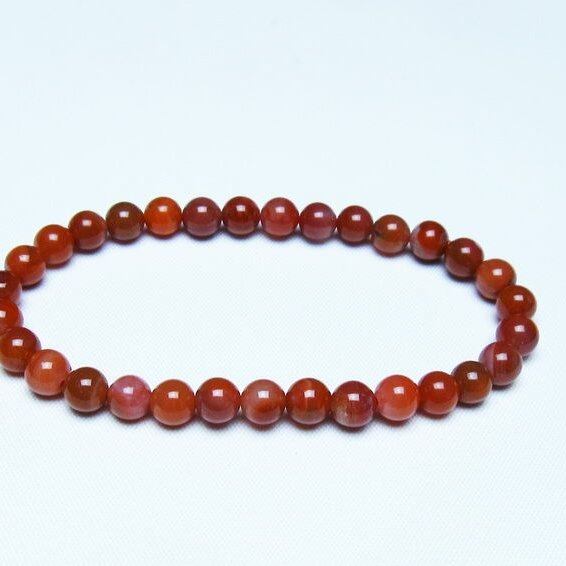 ナンホーンアゲート ブレスレット 6mm アゲート ブレス 一点物 メール便可 [M便 1/10] 111-47435