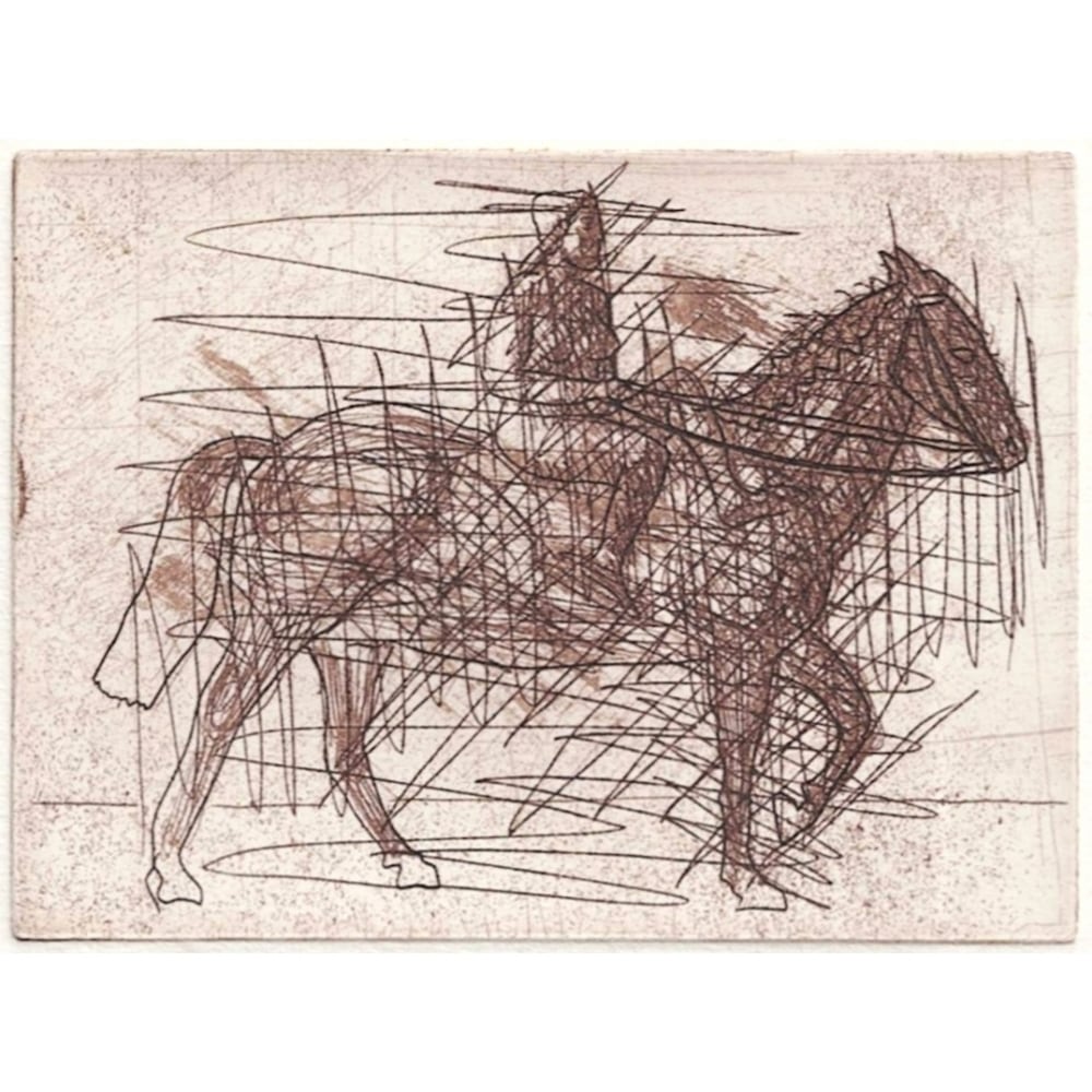 有元利夫 雲の誕生 Pl.22 2002年 銅版画 限定155部 画室