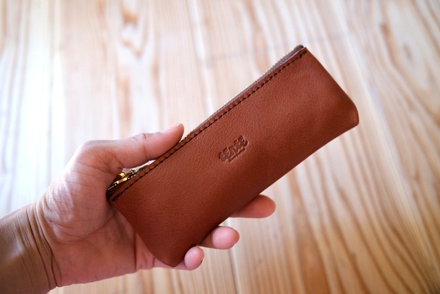 《即納》petan pen case【marron】