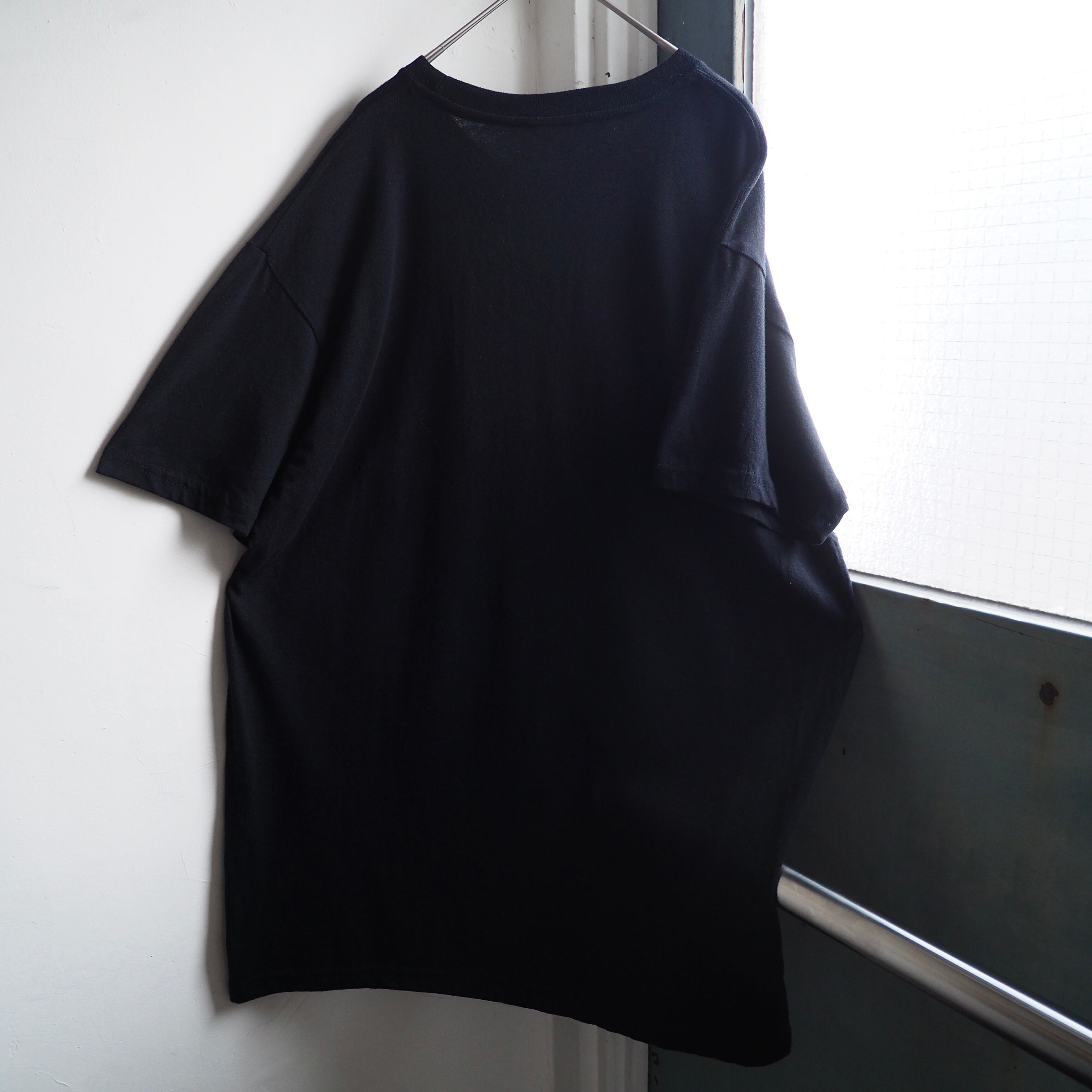 ” THE WALKING DEAD ” Blood paste graphic printed Black loose Tee