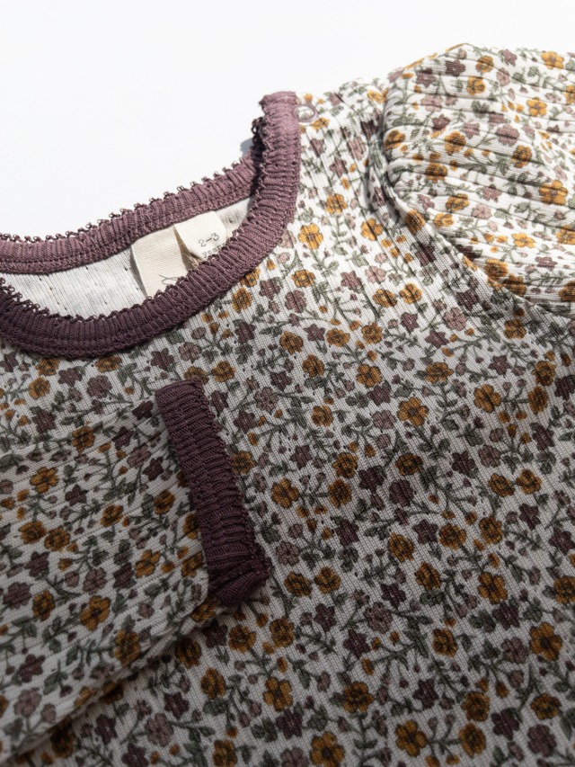 《即納》LAST1 Little Cotton Clothes / Organic Pointelle T-shirt Prairie Floral
