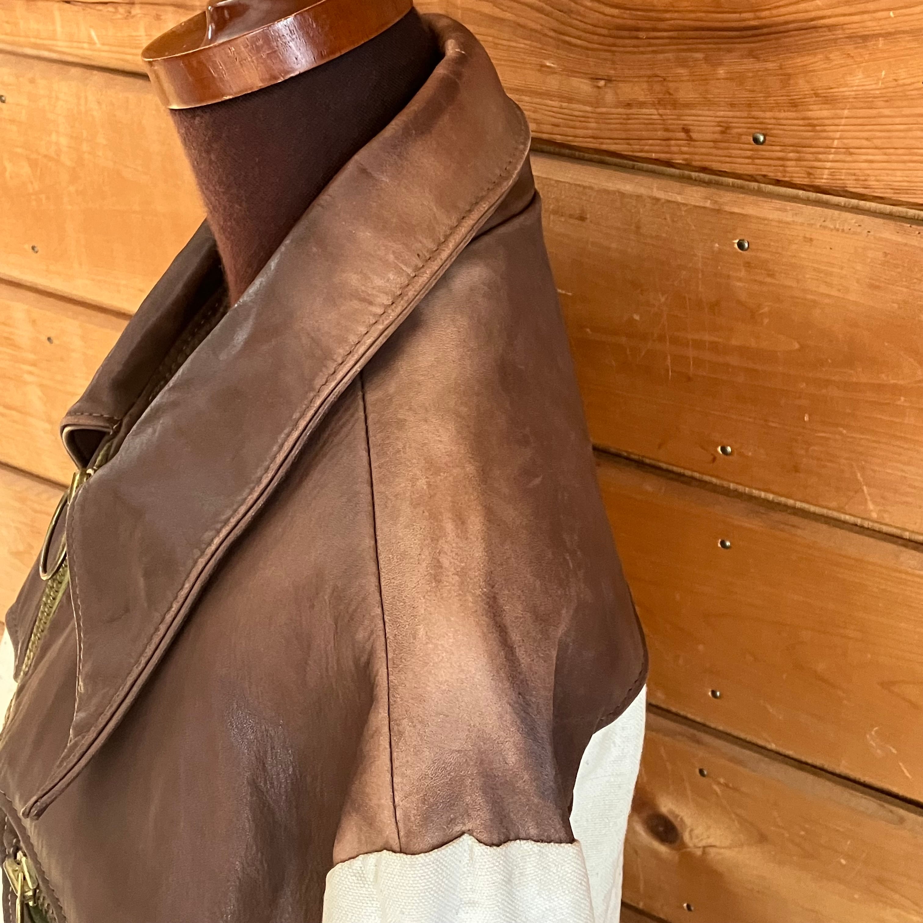70's Buckboard レザーコンビジャケット | CORRINA CORRINA