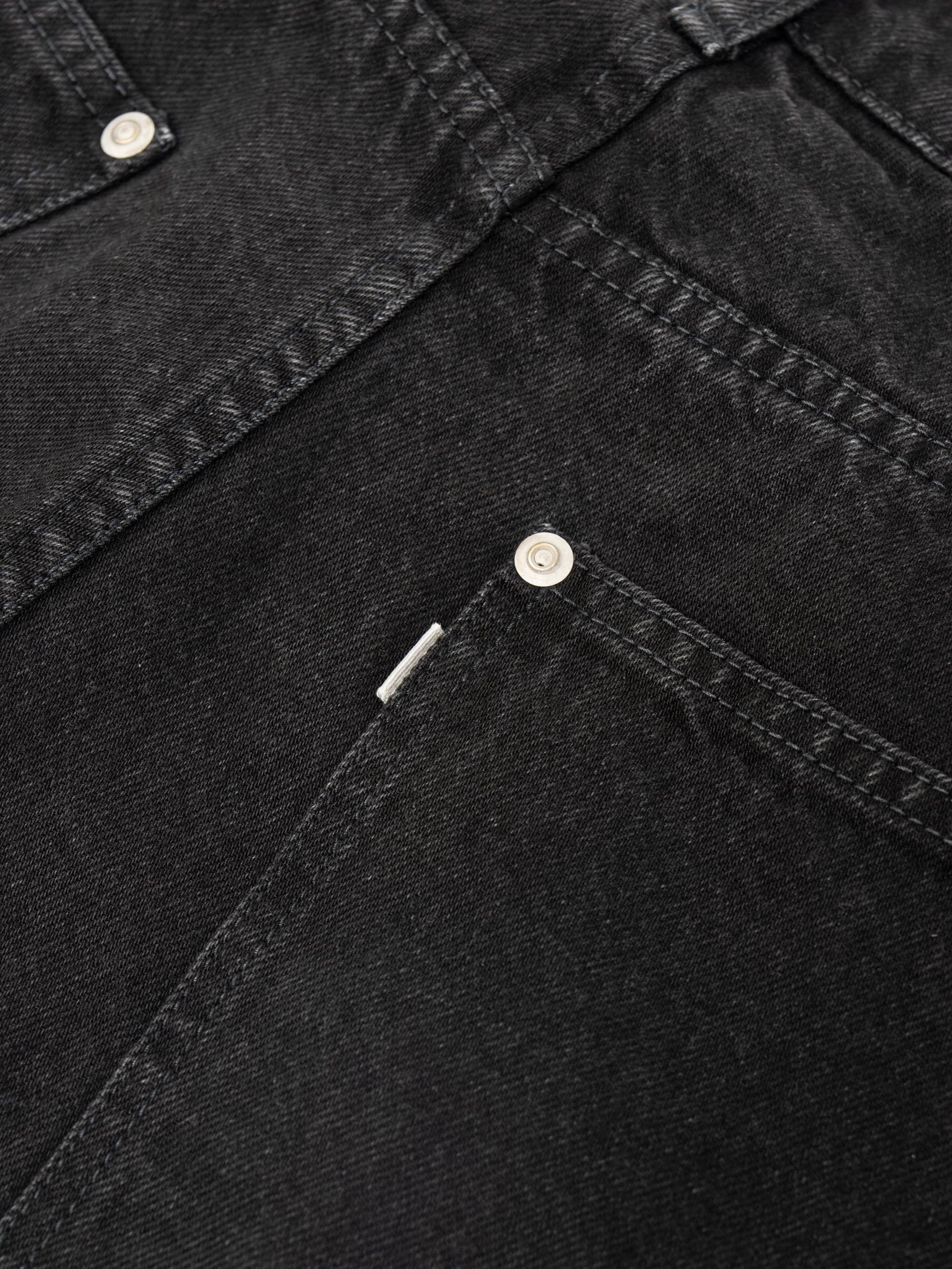 Black Wash Baggy Shorts | OVY